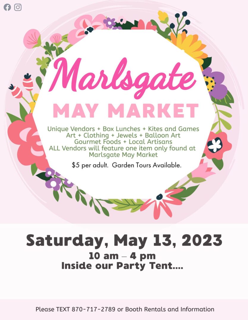 Marlsgate Plantation -- May Market Flyer 2023